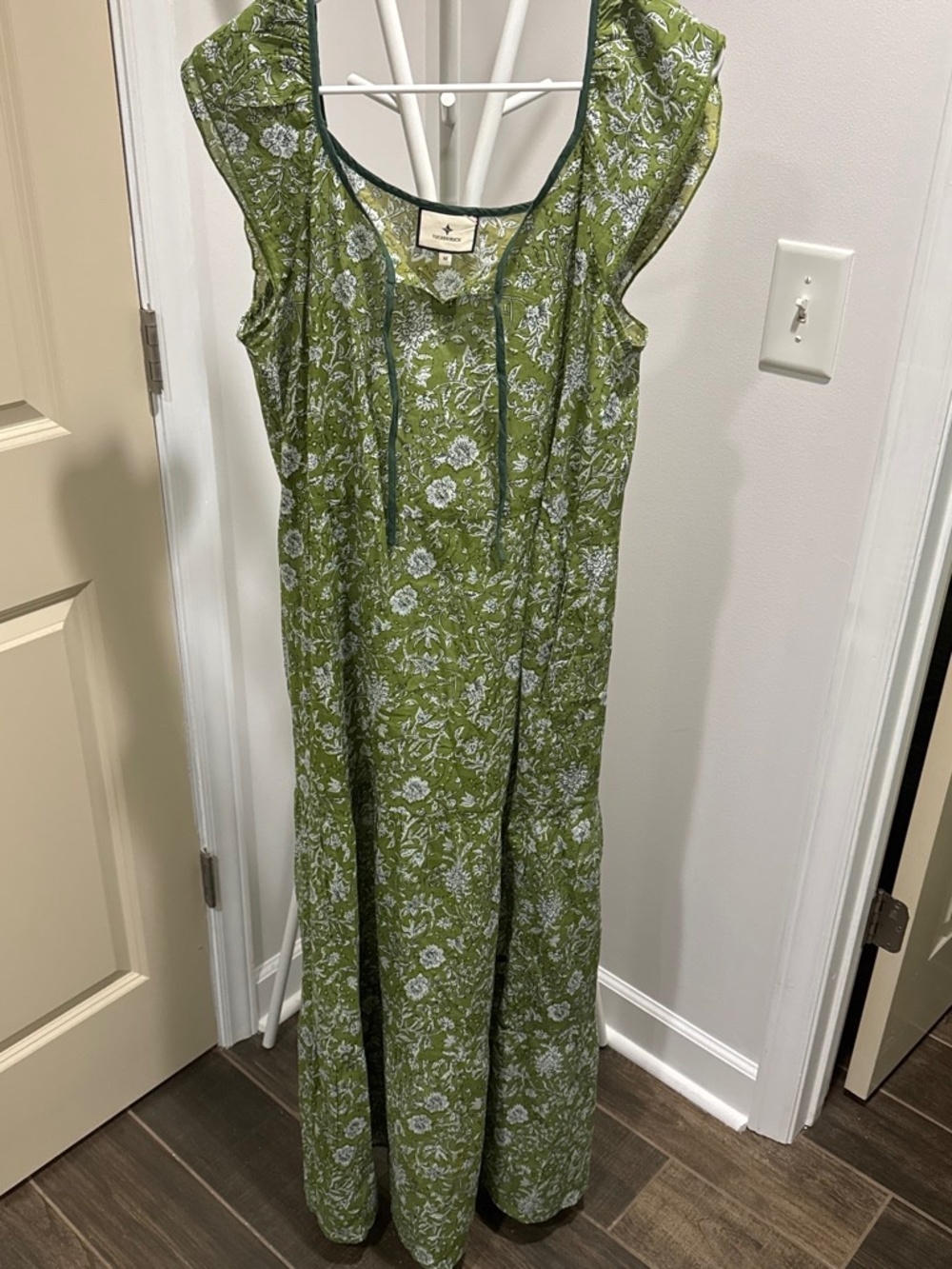 Tuckernuck long green floral dress